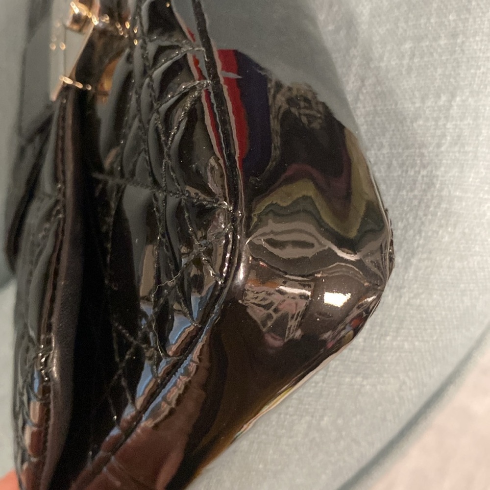 Christian Dior Authentic Small Cannage Miss Dior Patent Leather Black Crossbody - Picture 7 of 9